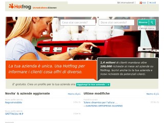 Screenshot sito: Hotfrog