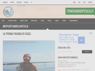 Screenshot sito: Itinerari di Pesca