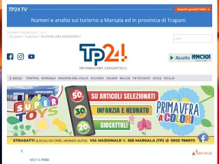 Screenshot sito: Tp24.it