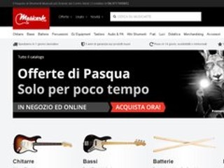 Screenshot sito: Musicarte