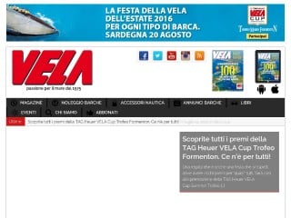 Screenshot sito: Il Giornale della Vela
