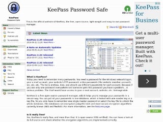 Screenshot sito: Keepass