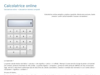 Calcolatriceonline.it