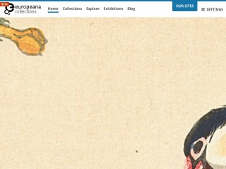Screenshot sito: Europeana
