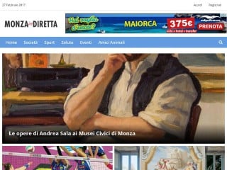 Screenshot sito: Monza in diretta
