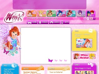 Screenshot sito: WinxClub