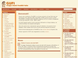 Screenshot sito: Gufi