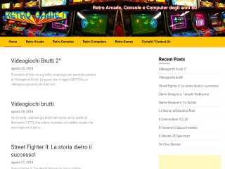 Screenshot sito: Retro-game.it