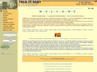 Screenshot sito: Talk It Easy