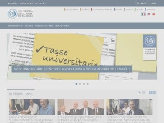 Screenshot sito: Università degli Studi di Palermo