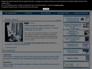 Screenshot sito: CNEL
