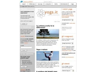 Screenshot sito: Yoga.it
