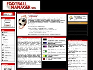 Screenshot sito: Football-Manager.org