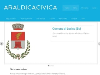 Screenshot sito: Araldica Civica