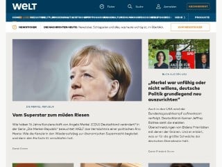 Screenshot sito: Die Welt