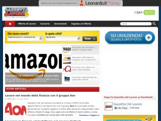 Screenshot sito: Gazzetta del Lavoro