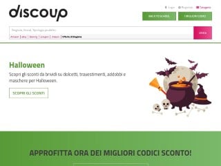 Screenshot sito: Discoup