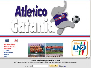 Screenshot sito: Atletico Catania