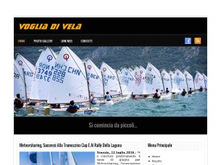 Screenshot sito: Voglia di Vela
