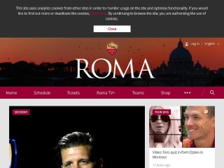 Screenshot sito: Roma
