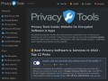 Screenshot sito: Privacy Tools
