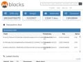 Screenshot sito: Monero Blocks