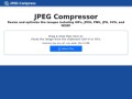 Screenshot sito: Jpeg compress