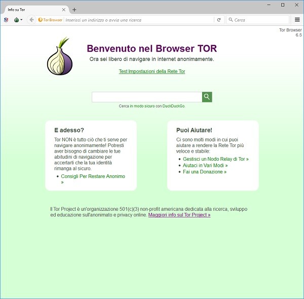 Navigazione veramente anonima con Tor Browser
